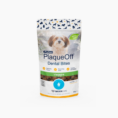 ProDen PlaqueOff Dental Bites for Small Dogs - Veggie Flavour 60 g